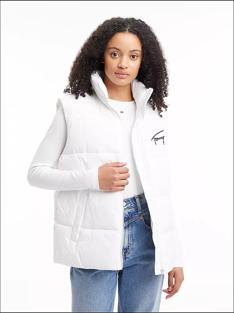 TOMMY JEANS | Steppgilet | Bianco