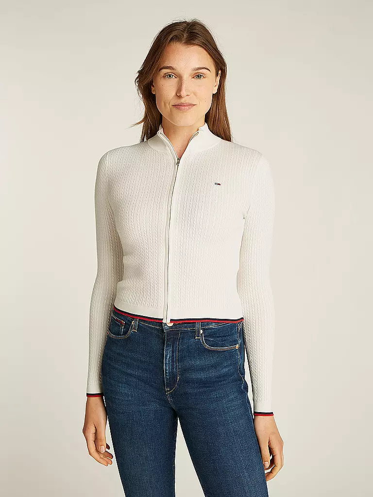 TOMMY JEANS | Strickjacke | Bianco