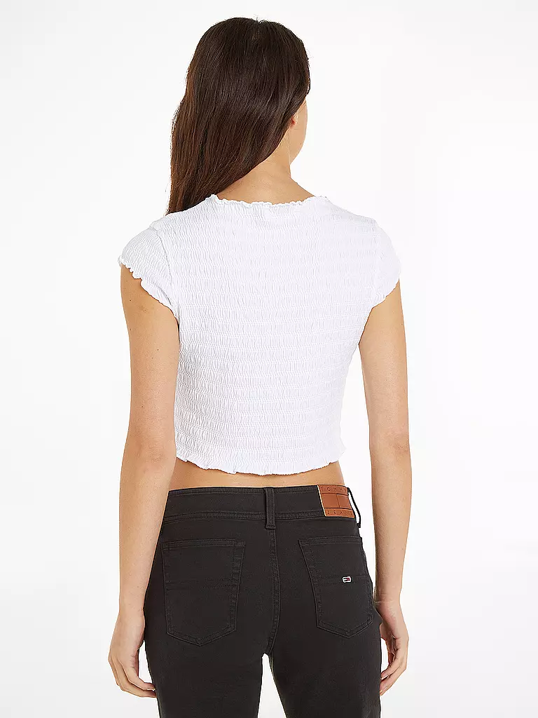 TOMMY JEANS | T-Shirt Cropped Fit  | Bianco