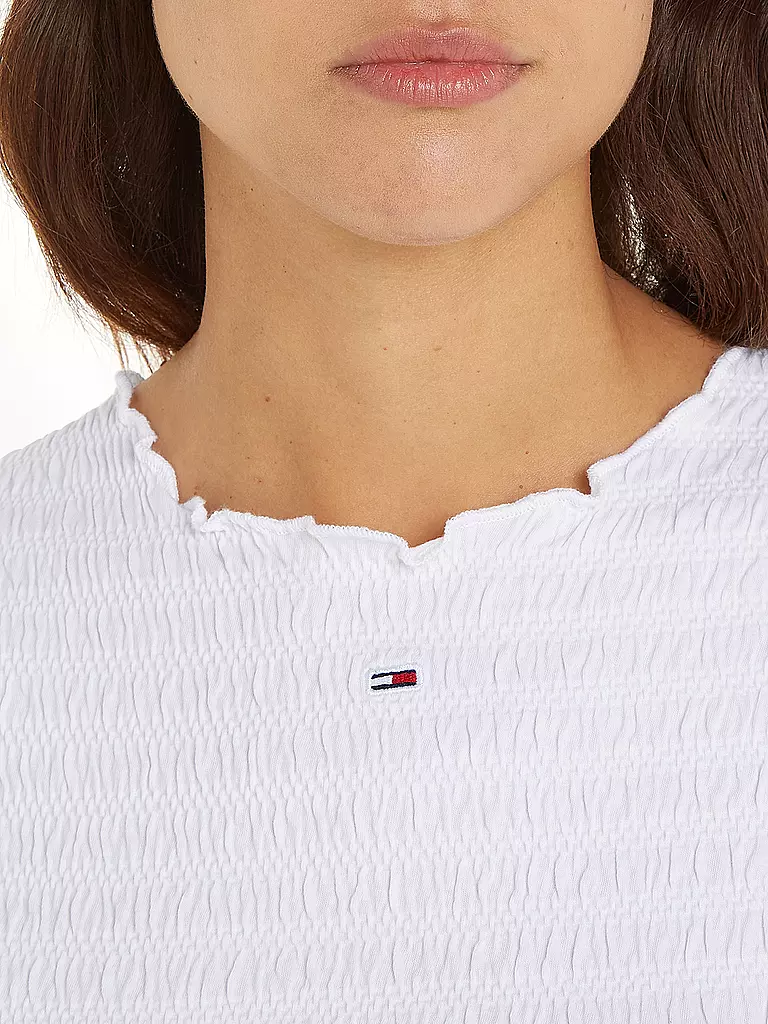 TOMMY JEANS | T-Shirt Cropped Fit  | Bianco