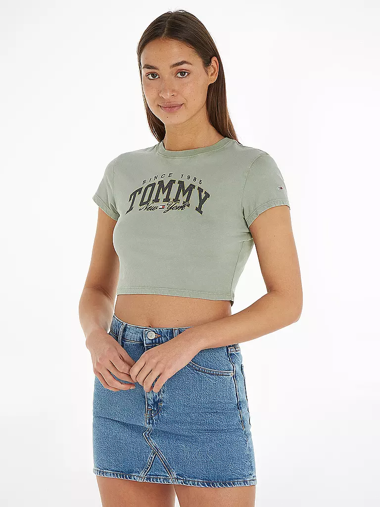 TOMMY JEANS | T-Shirt Cropped Fit | Grigio