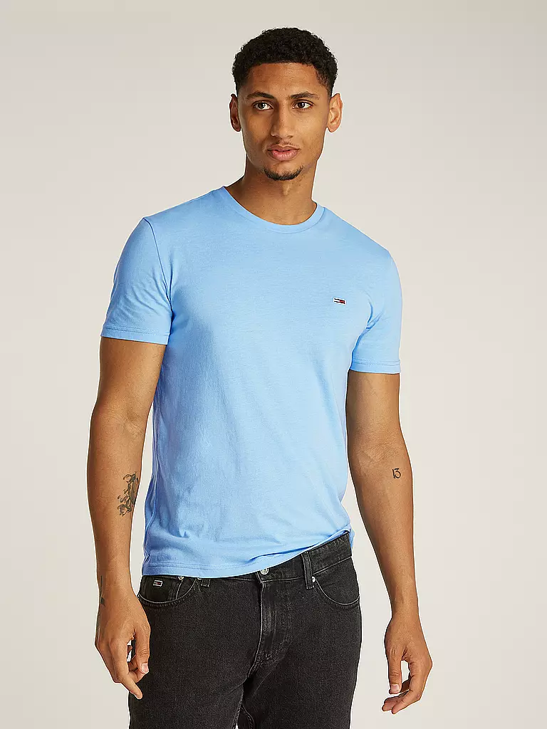 TOMMY JEANS | T-Shirt Slim Fit | Blu chiaro
