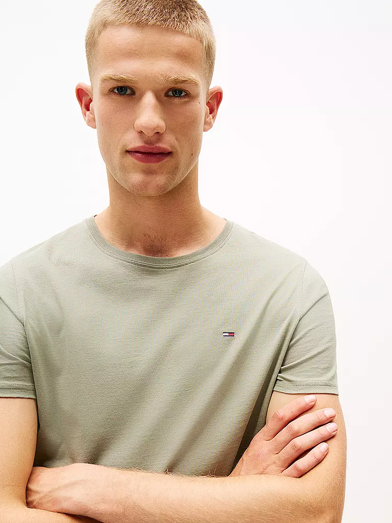 TOMMY JEANS | T-shirt slim fit | Oliva