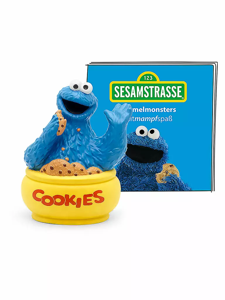 TONIES | Hörfigur - Sesamstrasse Krümelmonsters Mitmampfspaß | Senza colore