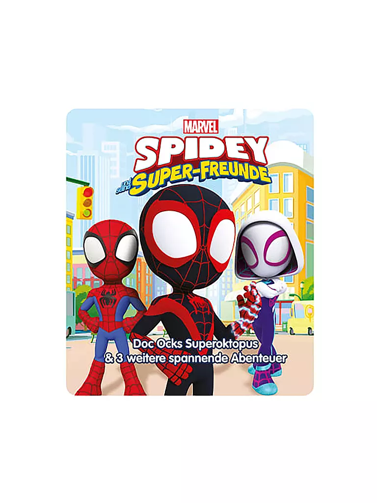 TONIES | Hörfigur - Spidey und seine Super-Freunde Superoktopus
Marke: TONIES
Farbe: keine Farbe
Kategorien: Moda,Bambini,Ragazze,Ragazzi

Età raccomandata: dai 4 anni | Senza colore