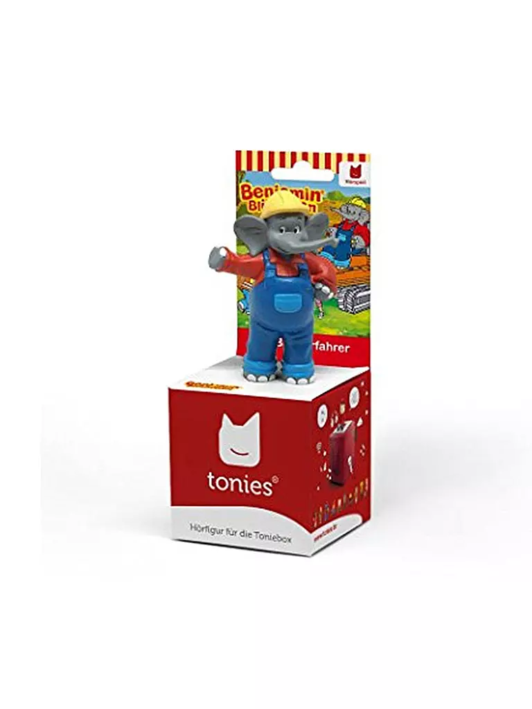 TONIES | Personaggio audio - Benjamin Blümchen come conducente di escavatore | Senza colore