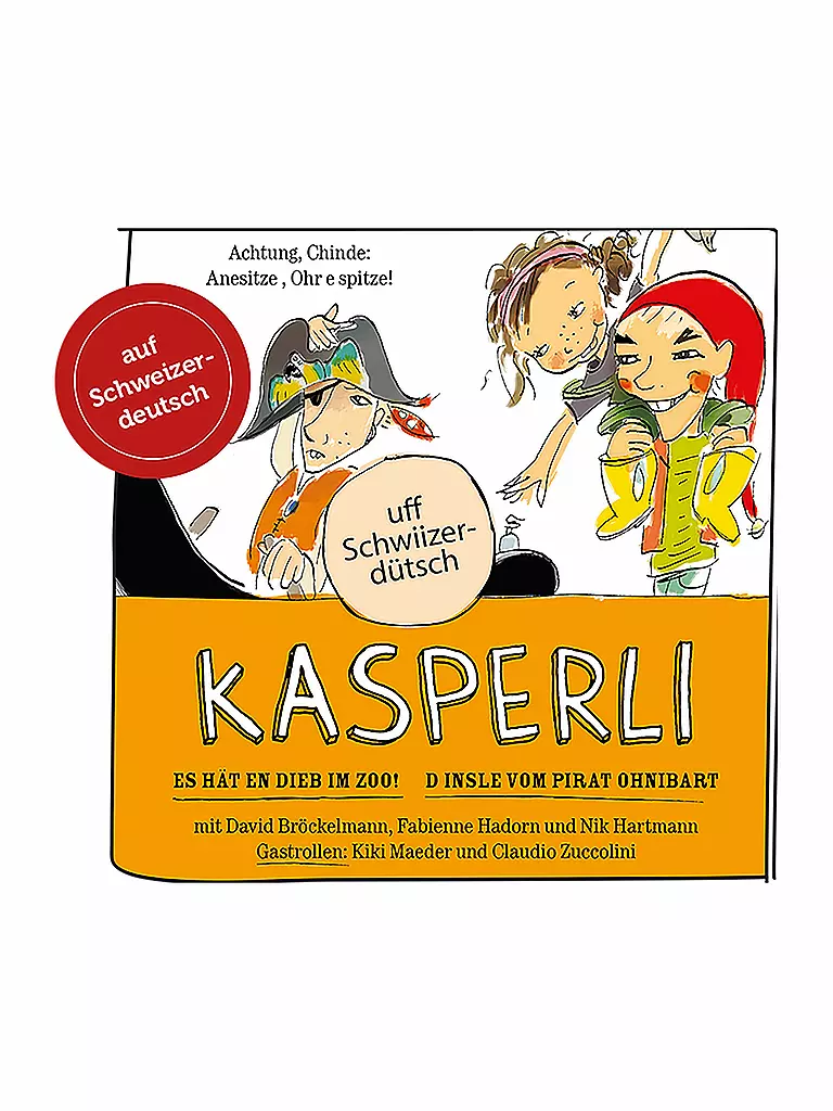 TONIES | Personaggio audio - Kasperli allo zoo / Pirata Ohnibart | Senza colore