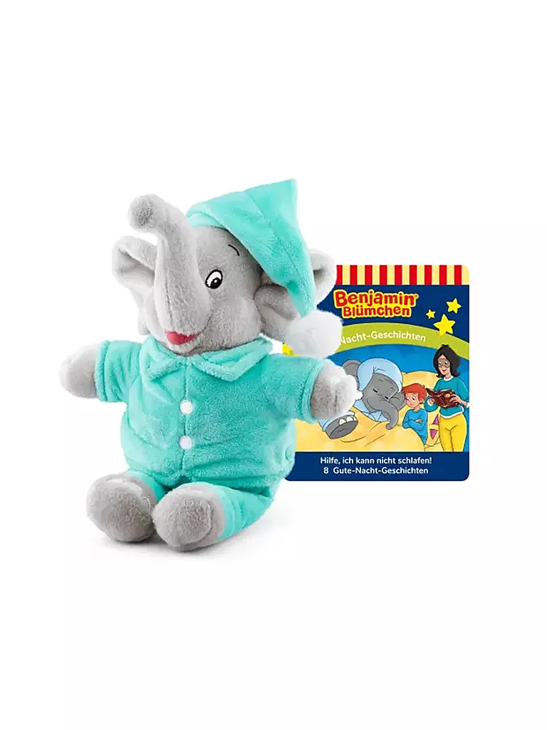 TONIES | Personaggio audio - Storie della buonanotte - Peluche Benjamin Blümchen | Senza colore