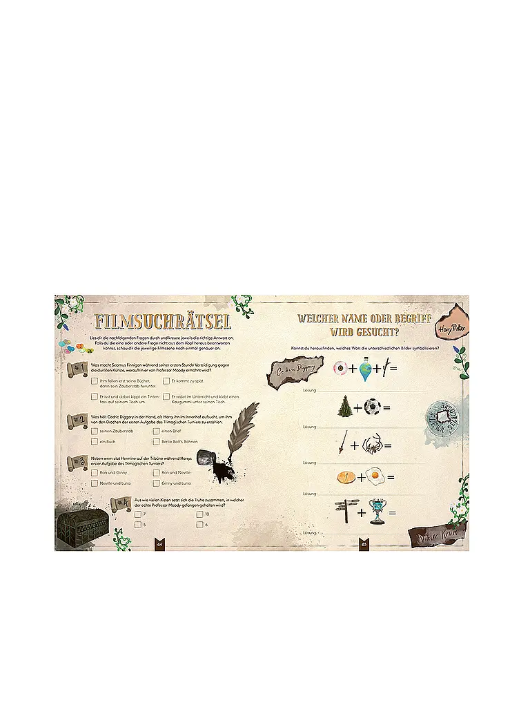 TOPP / FRECH VERLAG | Libro - Il libro di enigmi cinematografici non ufficiale per i fan di Potter. Oltre 100 enigmi, quiz e rompicapi sui successi cinematografici Hart, Marisa Hart, Lillian | Multicolore