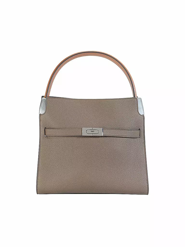 TORY BURCH | Borsa in pelle - Borsa a mano LEE SMALL DOUBLE BAG | Grigio