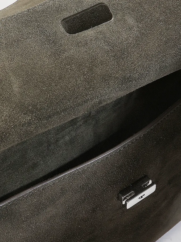 TORY BURCH | Borsa in pelle - Borsa a spalla LEE RADZIWILL Large | Verde scuro