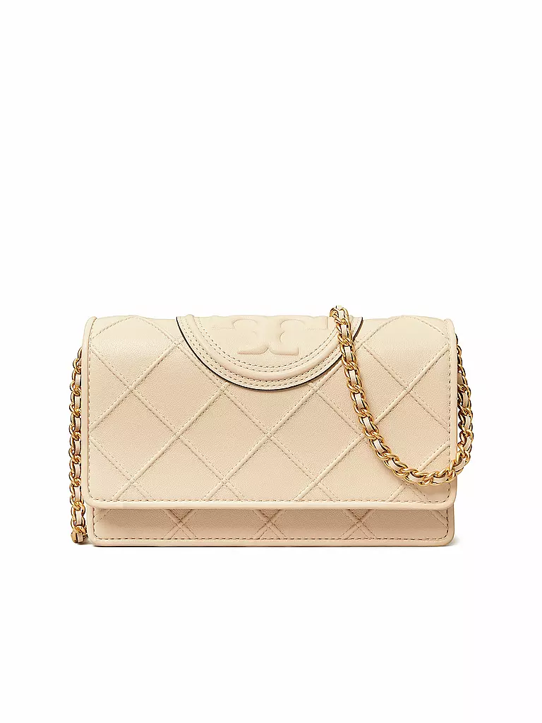 TORY BURCH | Borsa in pelle - Borsa a tracolla FLEMING SOFT CHAIN WALLET | Crema