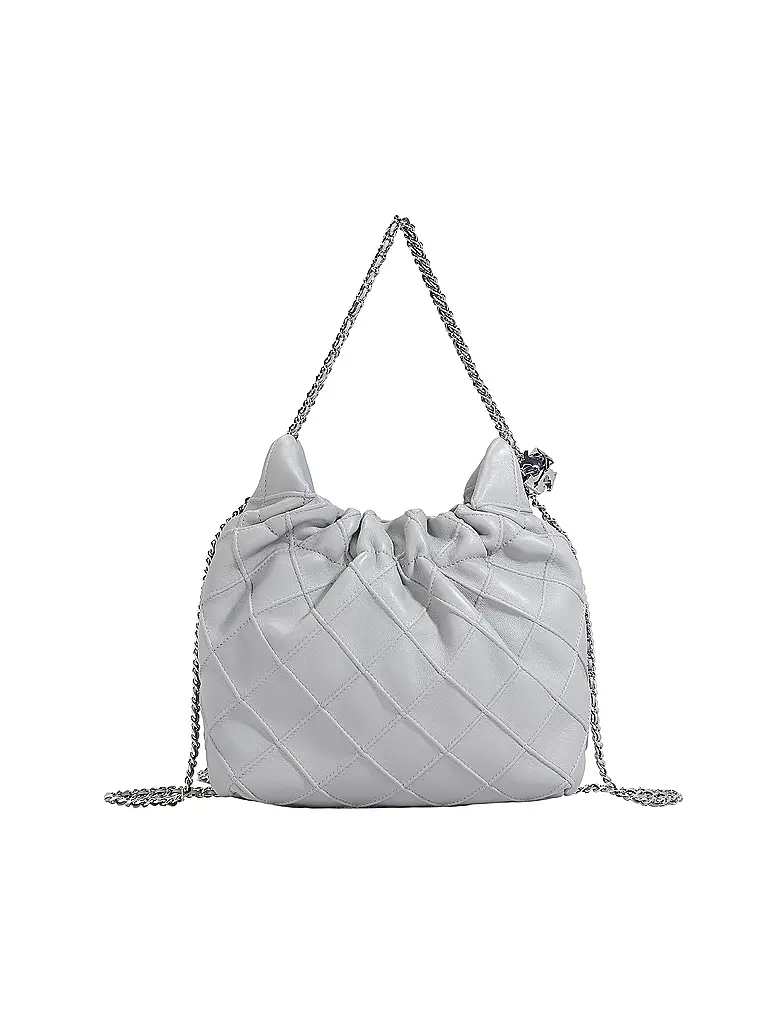 TORY BURCH | Borsa in pelle - Hobo Bag FLEMING MINI | Grigio