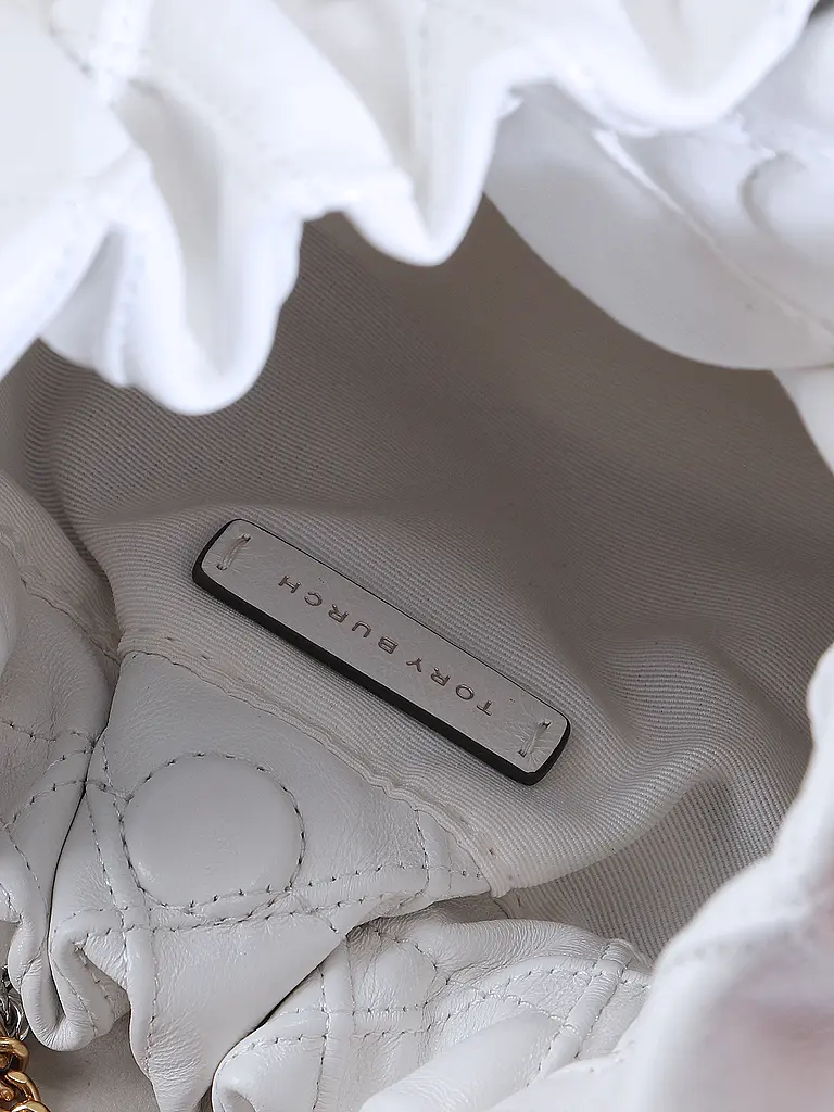 TORY BURCH | Borsa in pelle - Hobo Bag FLEMING Mini | Bianco