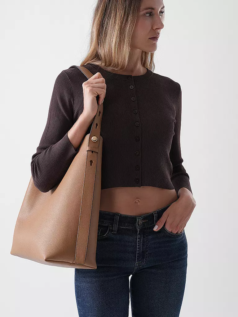 TORY BURCH | Borsa in pelle - Hobo Bag ROMY | Beige