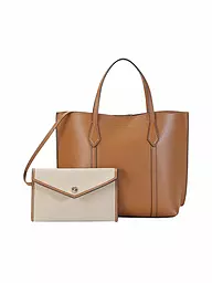 TORY BURCH | Borsa in pelle - Shopper PERRY SMALL TOTE | Marrone