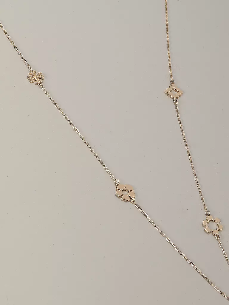 TORY BURCH | Collana KIRA CLOVER LONG NECKLACE | Oro