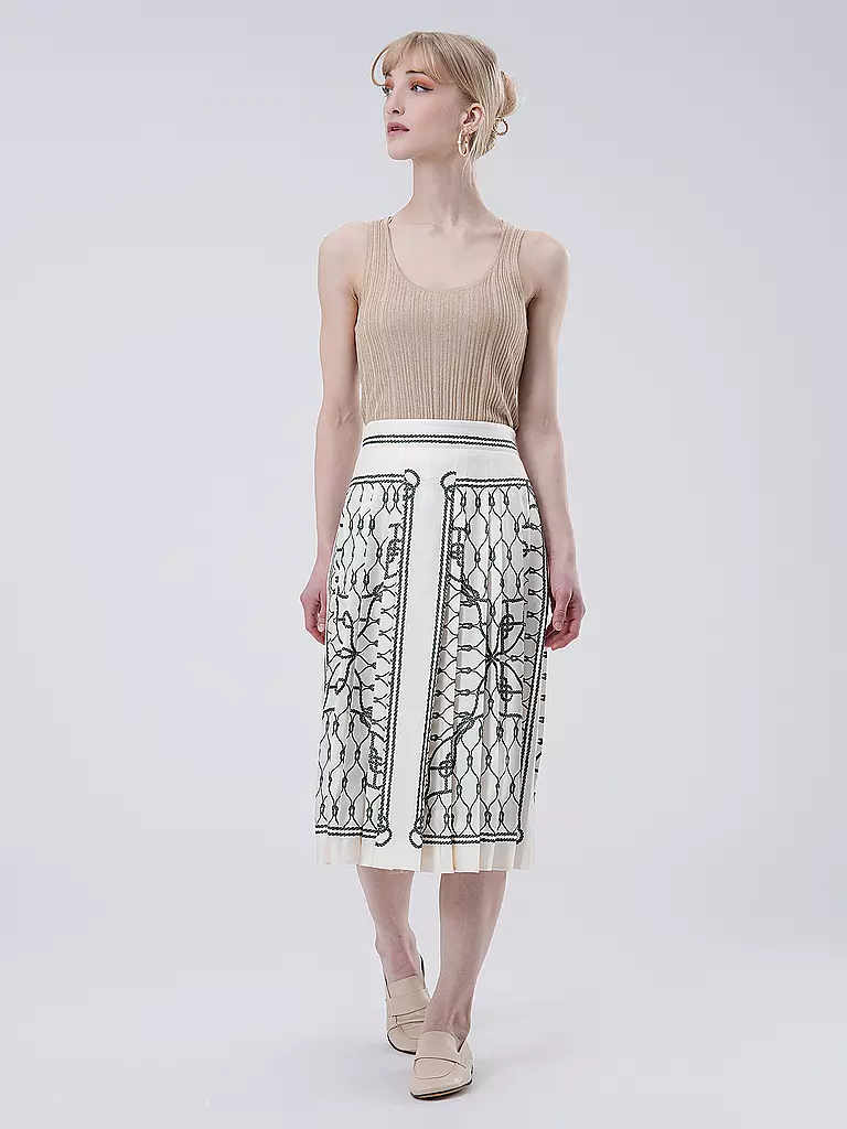 TORY BURCH | Gonna a pieghe | Bianco