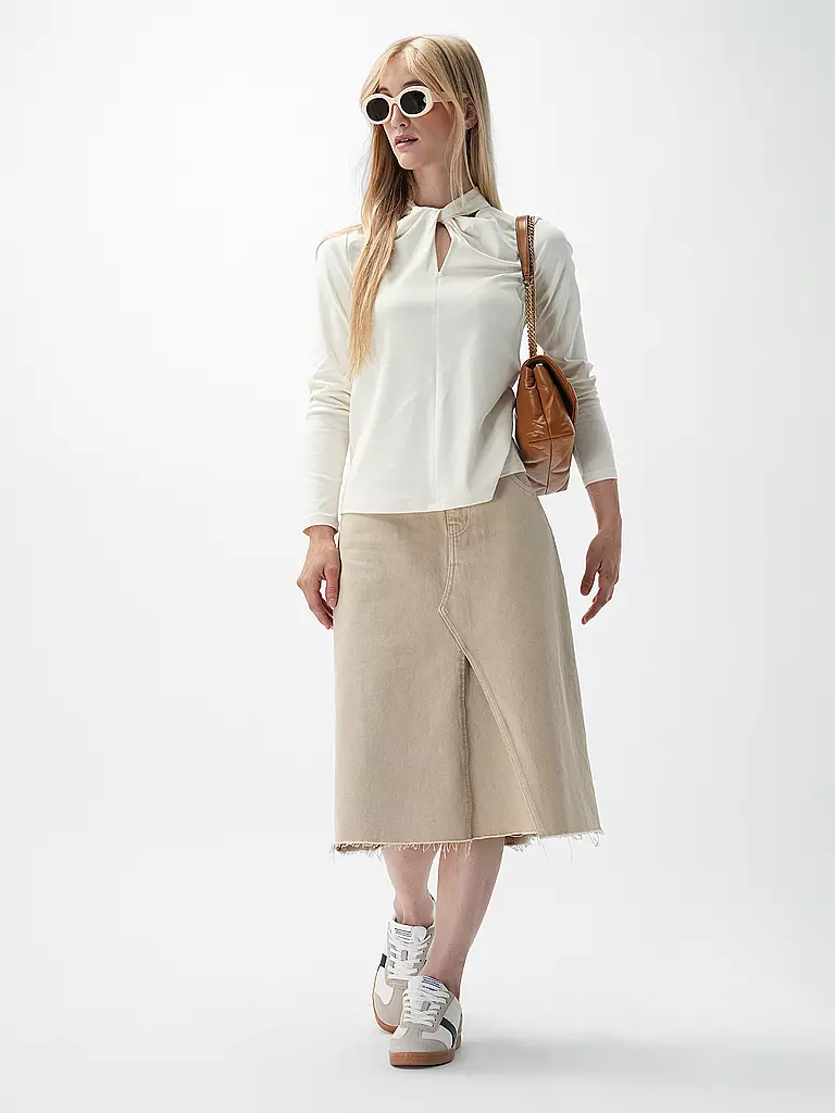 TORY BURCH | Gonna di jeans | Beige