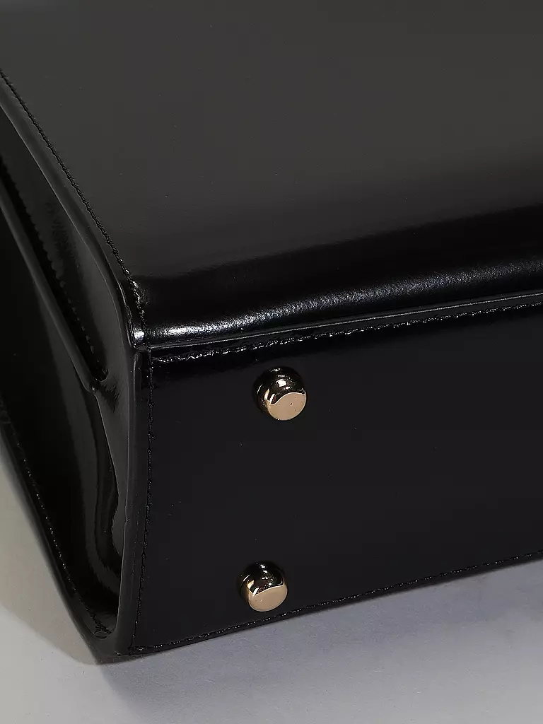 TORY BURCH | Ledertasche - Henkeltasche ROBINSON SPAZZOLATO  Small | Nero