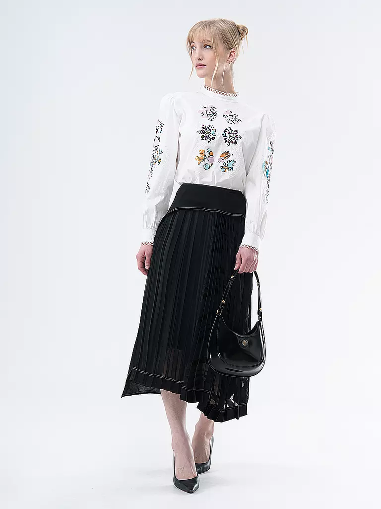 TORY BURCH | Ledertasche - Henkeltasche ROBINSON SPAZZOLATO | Nero