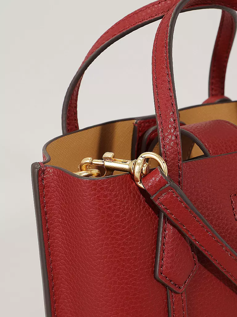 TORY BURCH | Ledertasche - Mini Bag PERRY MINI TOTE | Rosso scuro