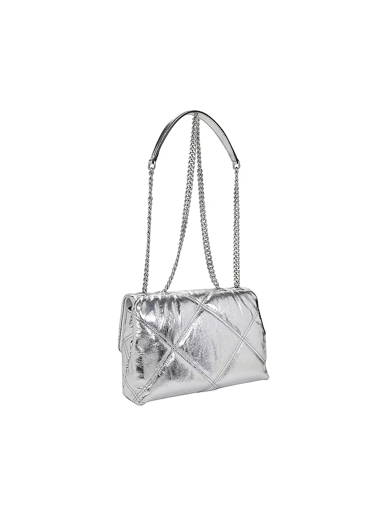 TORY BURCH | Ledertasche - Umhängetasche KIRA Small | Argento