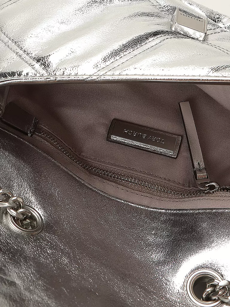 TORY BURCH | Ledertasche - Umhängetasche KIRA Small | Argento