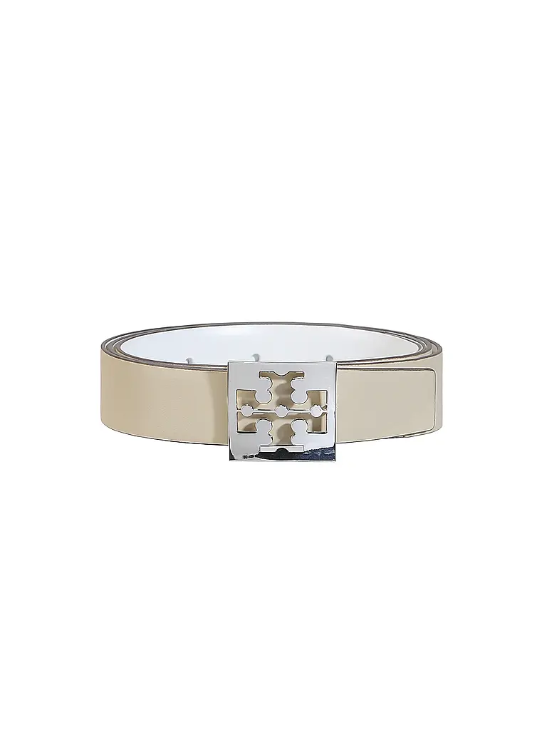 TORY BURCH | Nome prodotto: Cintura in pelle SQUARE LOGO | Bianco