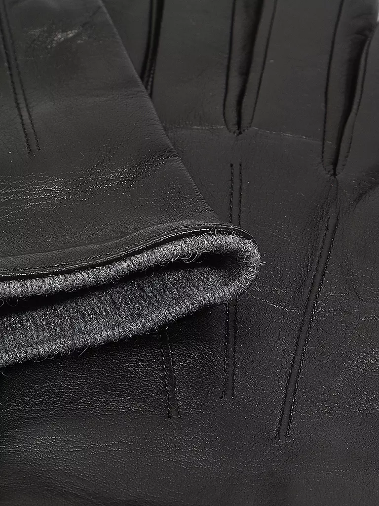 TR-HANDSCHUHE | Guanti in pelle | Nero