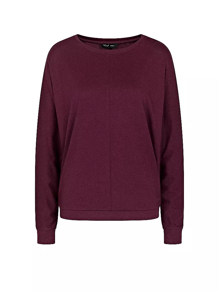 TRIUMPH | Maglietta a maniche lunghe da loungewear COZY COMFORT | Rosso scuro