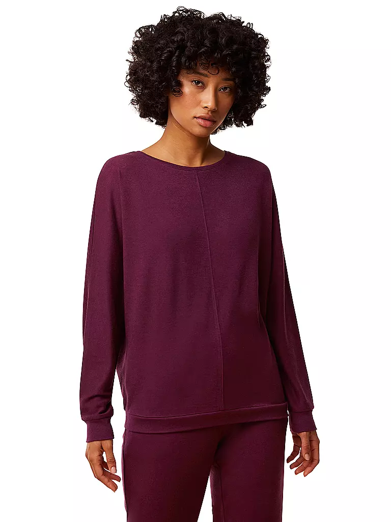 TRIUMPH | Maglietta a maniche lunghe da loungewear COZY COMFORT | Rosso scuro