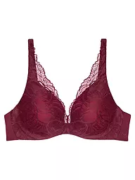 TRIUMPH | Reggiseno con ferretto BODY MAKE-UP ILLUSION LACE  nude beige | Rosso scuro