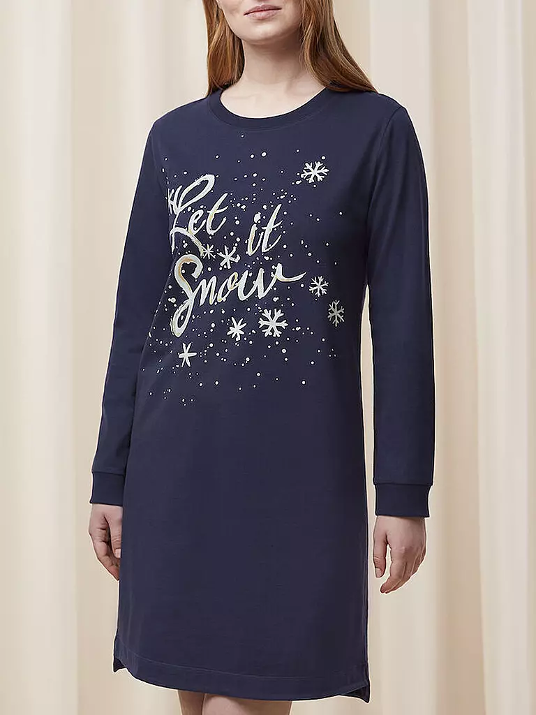 TRIUMPH | Sleepshirt - Nachthemd WINTER MOMENTS | Blu scuro
