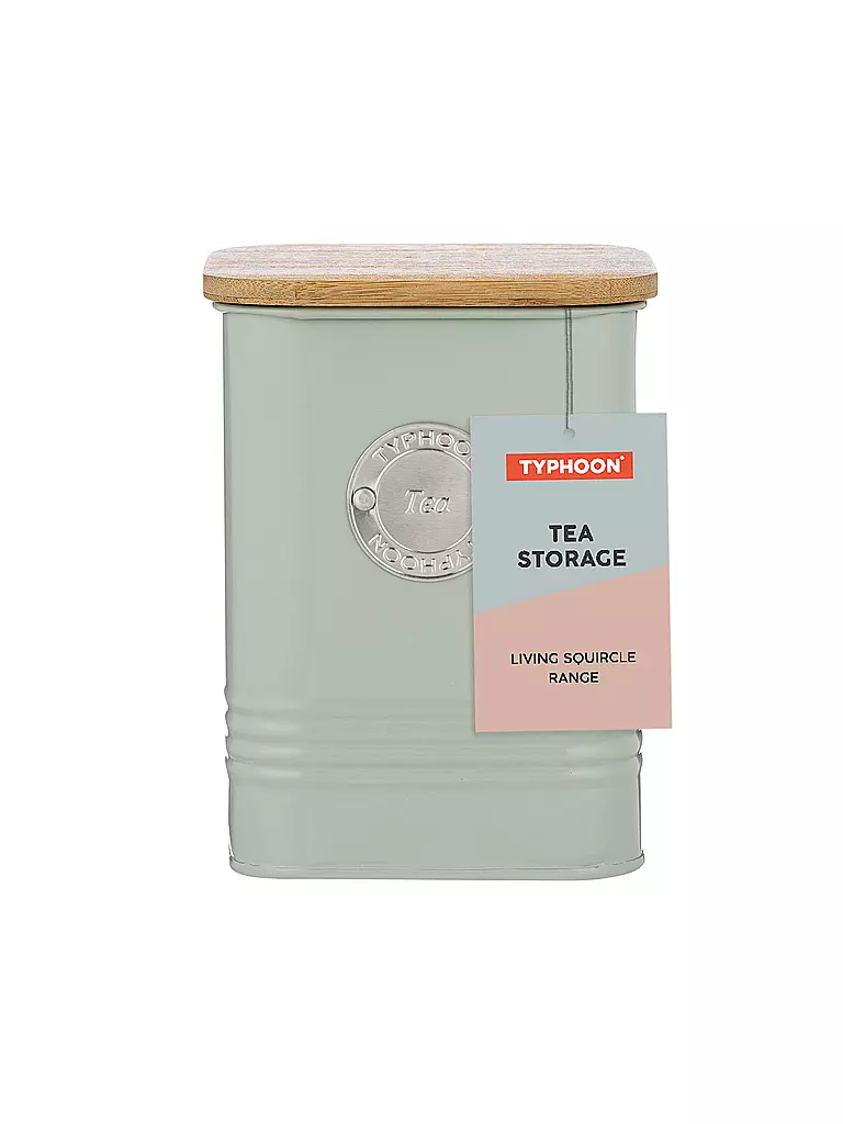 TYPHOON | Barattolo per tè SQUIRCLE 1,3 l verde pastello/bambù | Verde chiaro