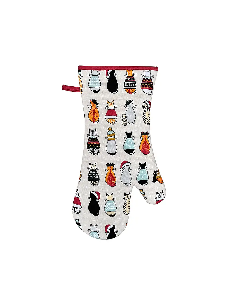 ULSTER WEAVERS | Guanto da forno CHRISTMAS CATS IN WAITING | Multicolore