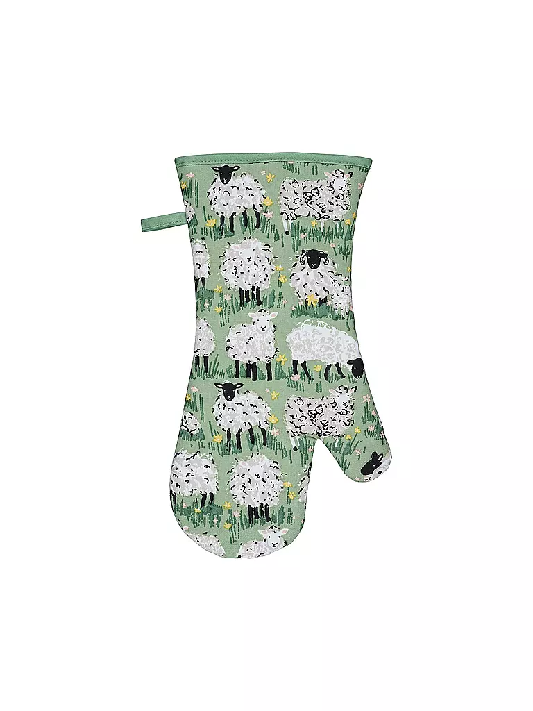 ULSTER WEAVERS | Guanto da forno Woolly Sheep | Verde chiaro