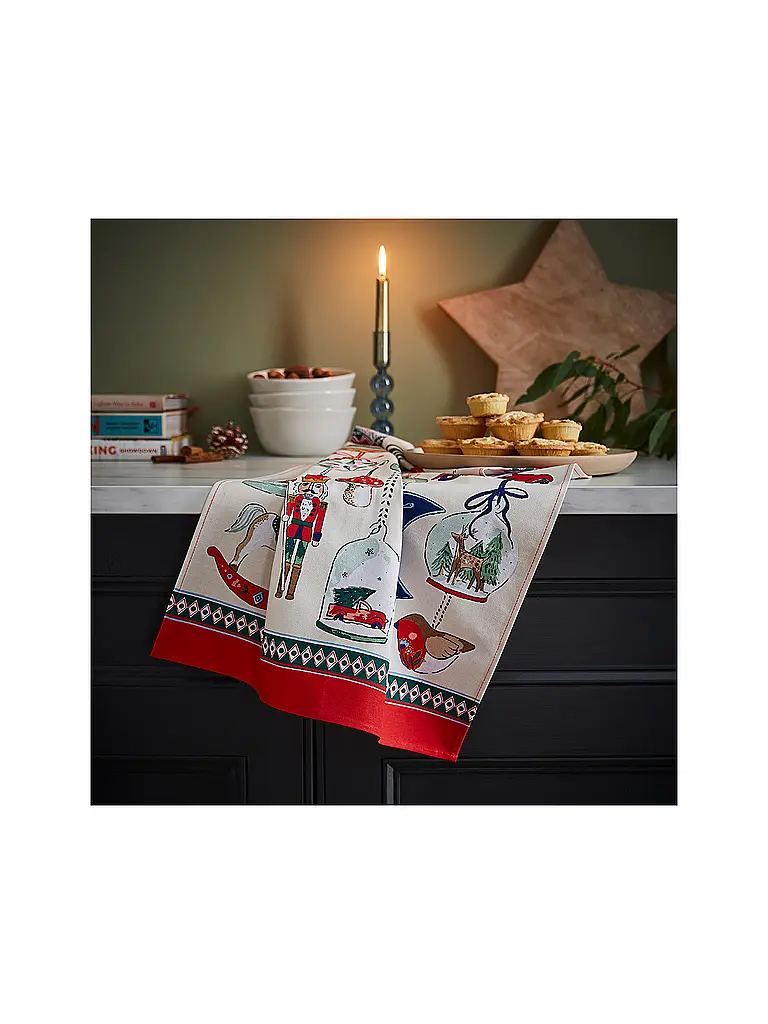 ULSTER WEAVERS | Strofinaccio 45x75cm CHRISTMAS ORNAMENT | Menta