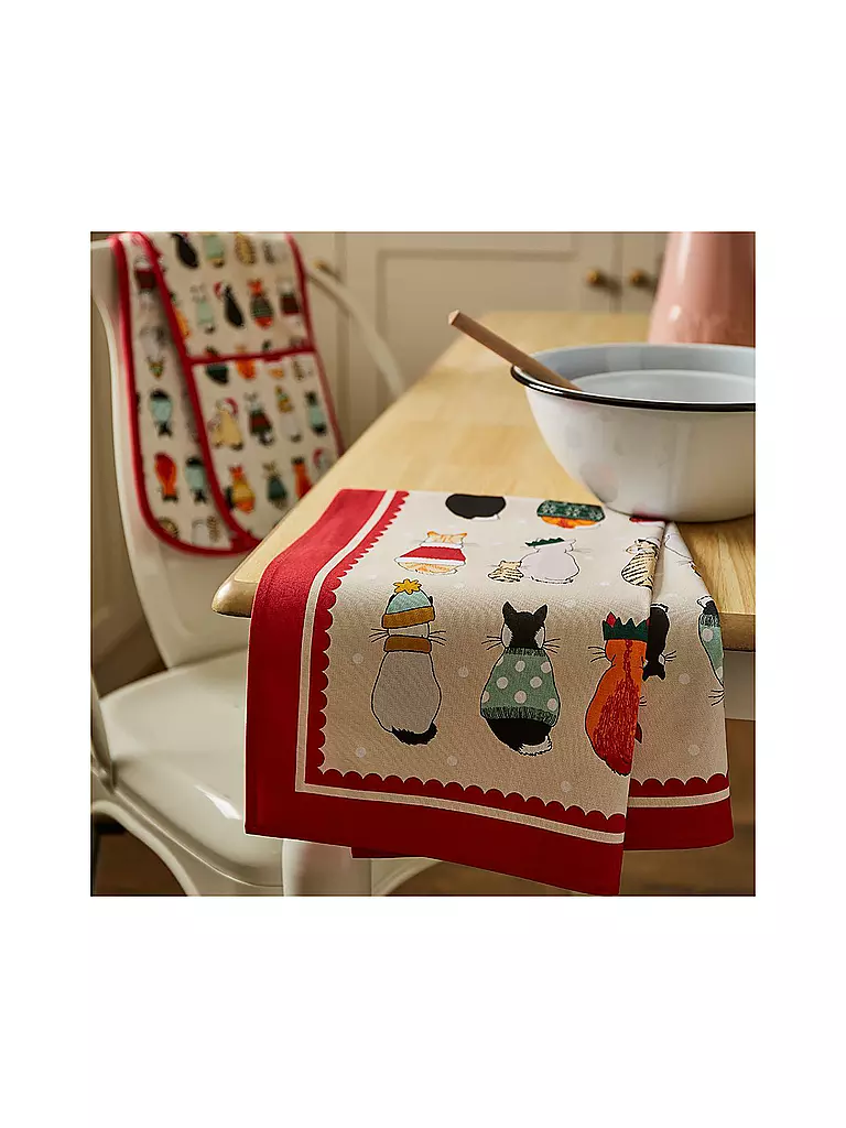 ULSTER WEAVERS | Strofinaccio Recycled Cats in Waiting | Multicolore