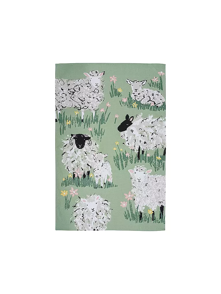 ULSTER WEAVERS | Strofinaccio Woolly Sheep | Verde chiaro