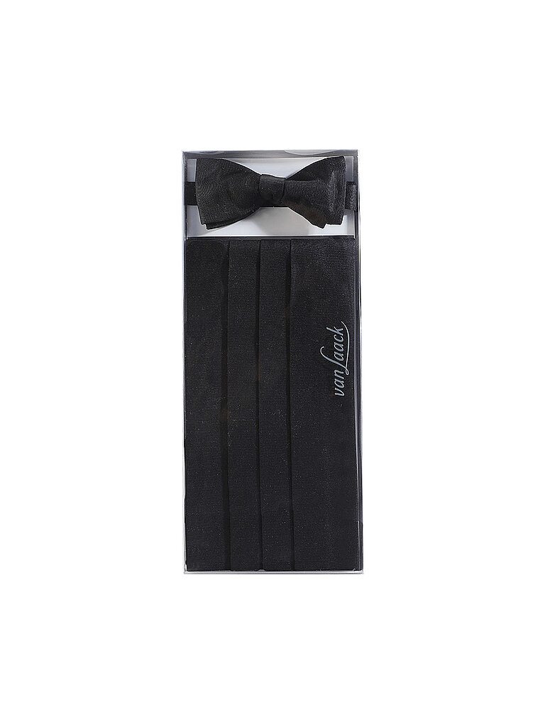 Set di fascia da smoking nero XL
