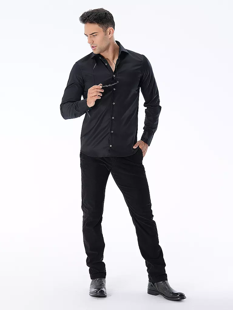 VAN LAACK | Camicia Tailor Fit RIVARA | Nero