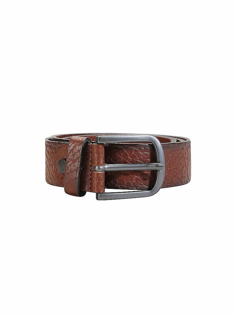 Cintura in pelle marrone 80