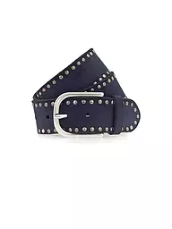 VANZETTI | Cintura in pelle | Blu scuro