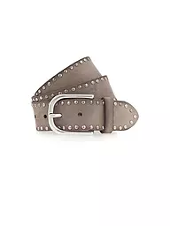 VANZETTI | Cintura in pelle | Grigio chiaro