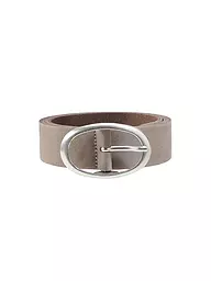 VANZETTI | Cintura in pelle | Grigio chiaro