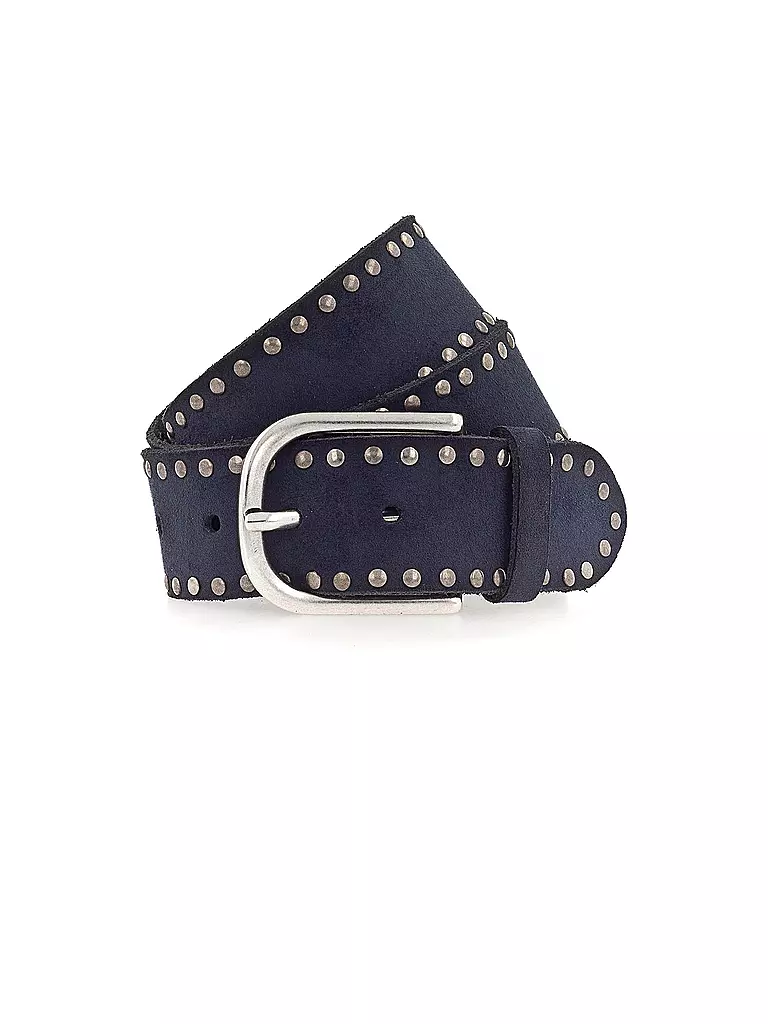 VANZETTI | Cintura in pelle | Blu scuro