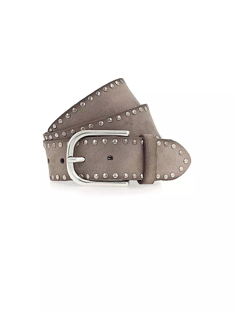 VANZETTI | Cintura in pelle | Grigio chiaro