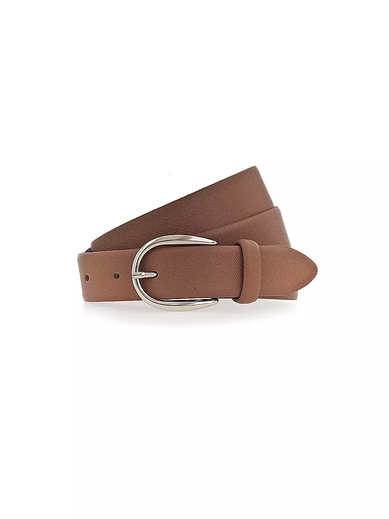 VANZETTI | Cintura in pelle | Grigio chiaro