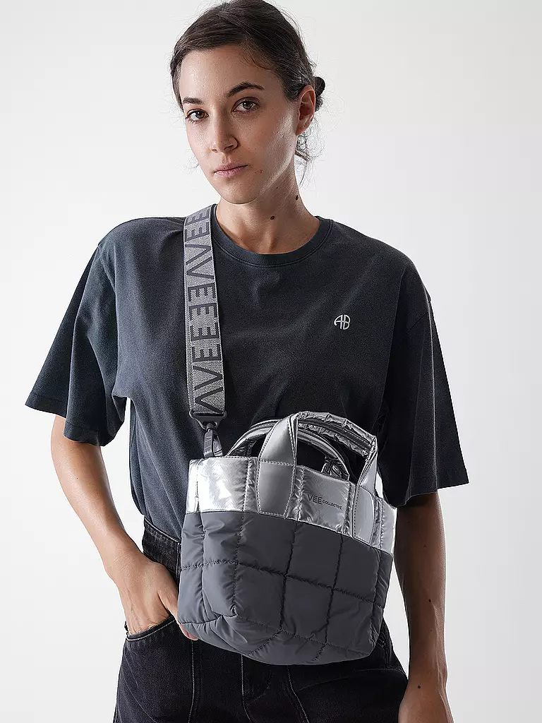 VEE COLLECTIVE | Borsa - Mini Bag PORTER TOTE Mini | Argento